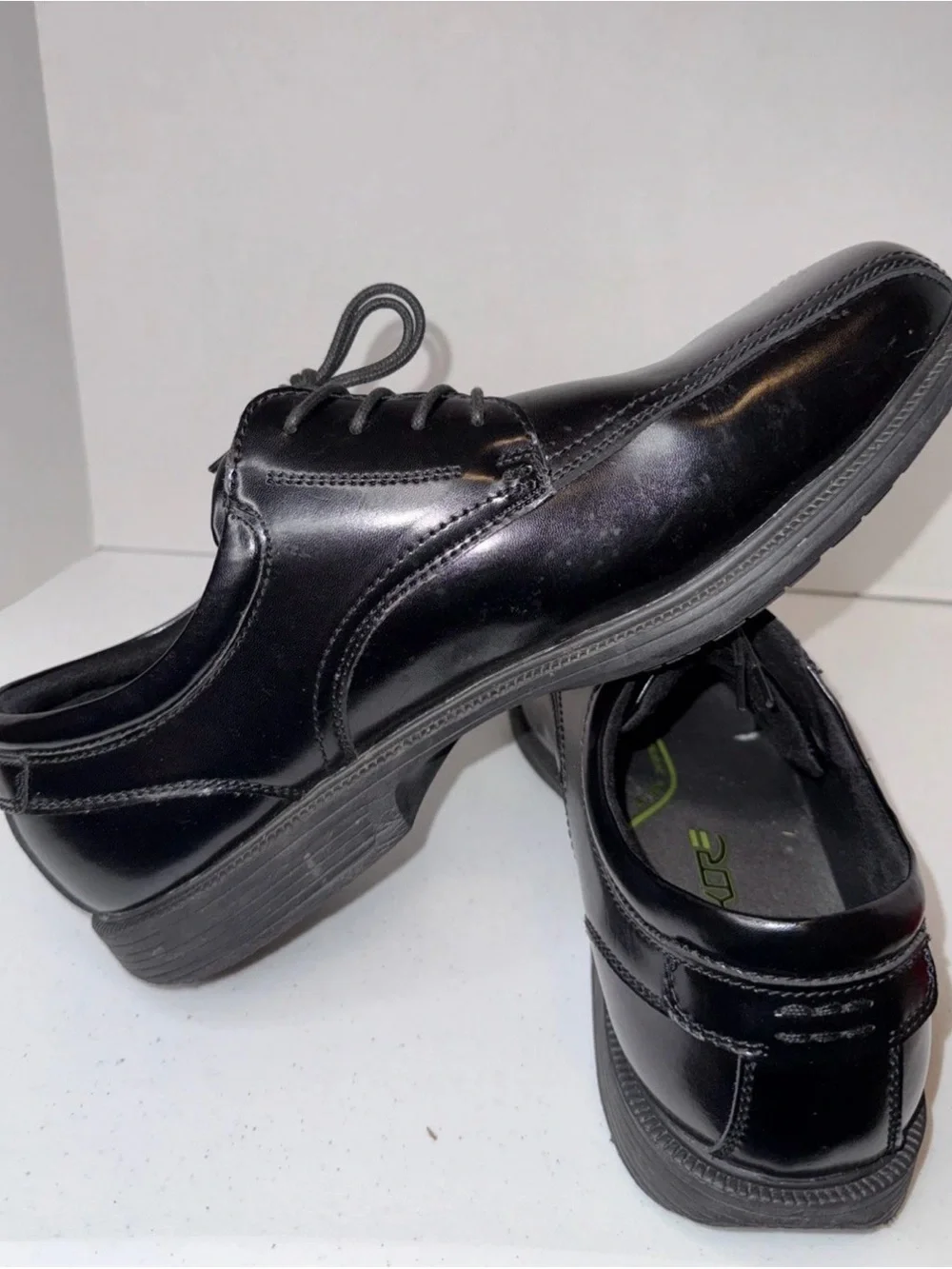 Nunn bush Men's 13 XW Black Classic Lace-Up Dress Shoes